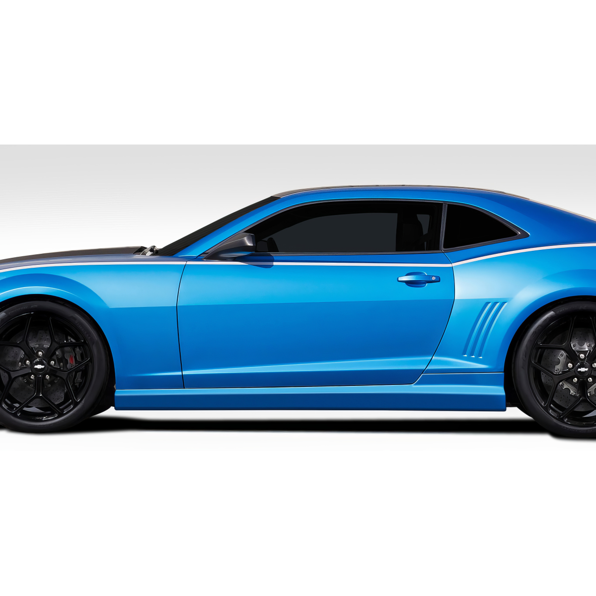 Modify your Chevrolet Camaro 2010 with our Exterior/Side Skirts - Side profile view of the vehicle