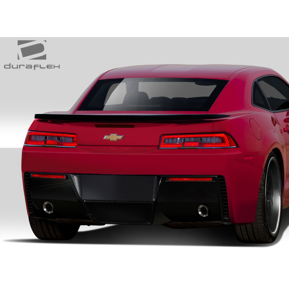 Modify your Chevrolet Camaro 2014 with our Exterior/Rear Bumpers or Lips - Rear view angle of the Chevrolet Camaro