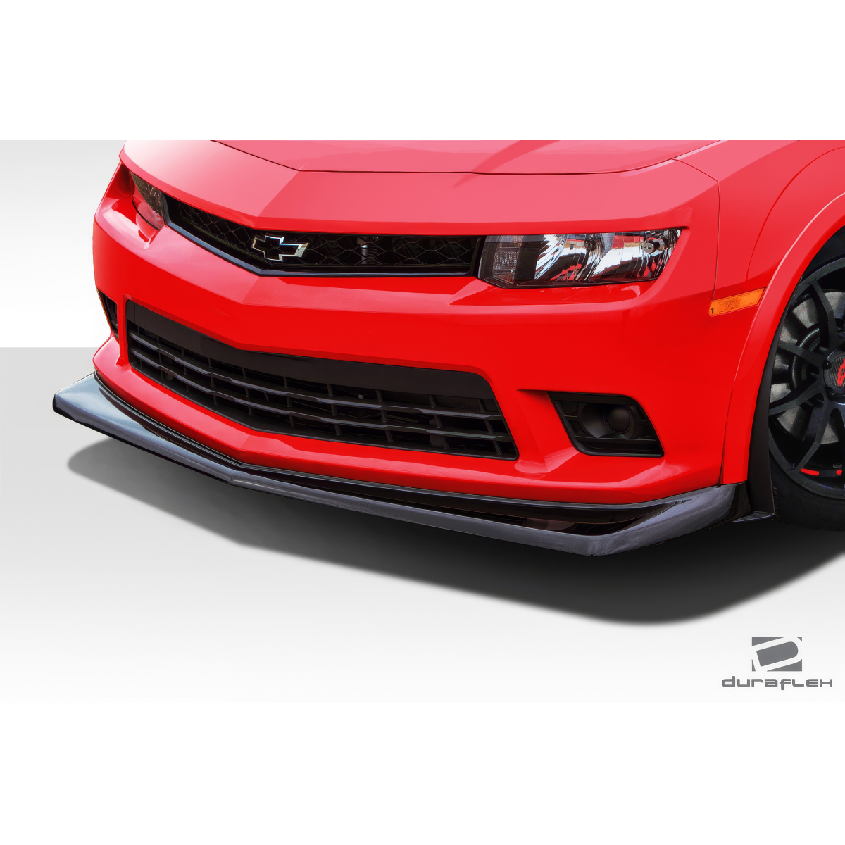 Modify your Chevrolet Camaro 2014 with our Exterior/Front Bumpers or Lips - Part shown from a low front angle