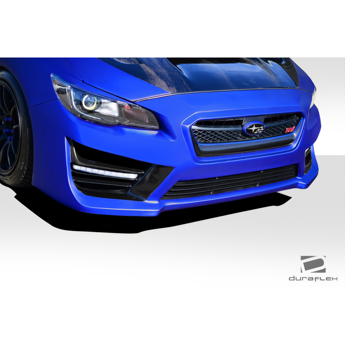 Modify your Subaru WRX 2015 with our Exterior/Front Bumpers or Lips - Front angle view of the bumper part