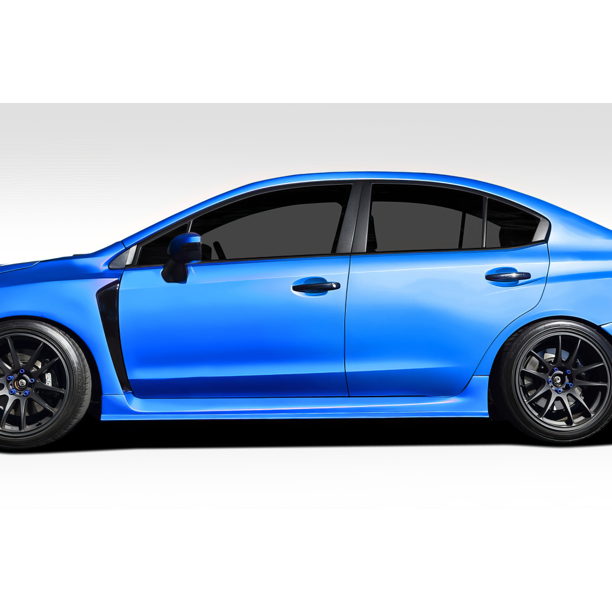 Modify your Subaru WRX 2015 with our Exterior/Side Skirts - Side view showing the vehicle's profile