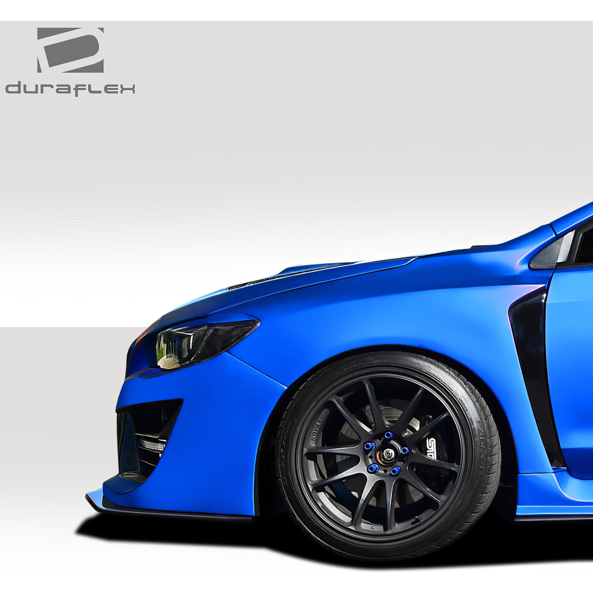 Modify your Subaru WRX 2015 with our Exterior/Other Exterior - Side profile view of blue Subaru WRX