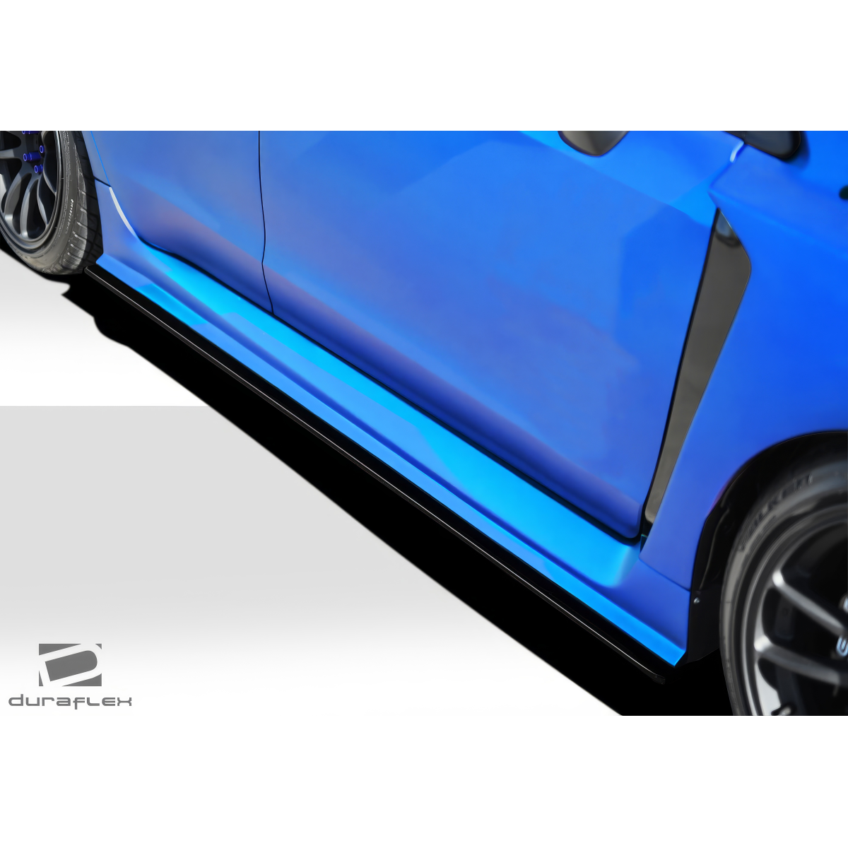 Modify your Subaru WRX 2015 with our Exterior/Other Exterior - Side angle view of side splitters on vehicle