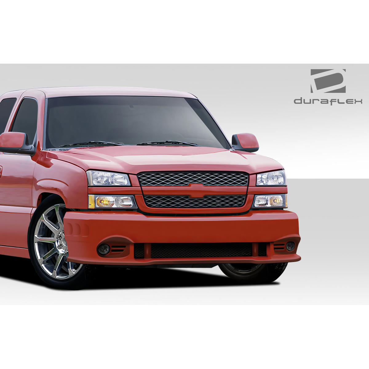 Modify your Chevrolet Avalanche 2003 with our Exterior/Front Bumpers or Lips - Front view of the vehicle at eye level