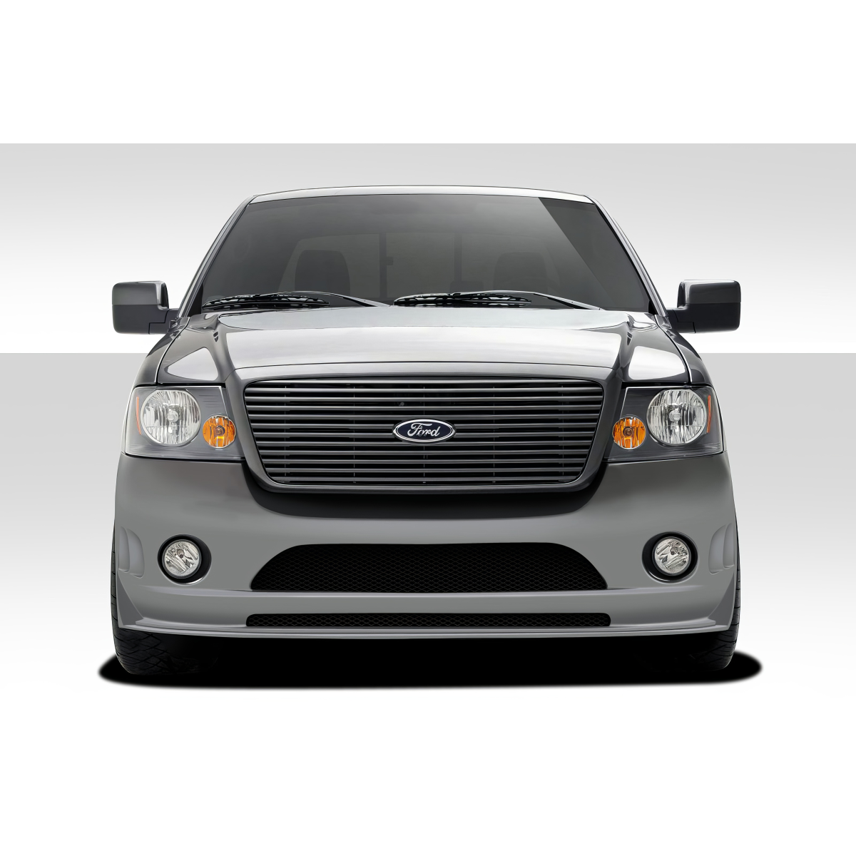 Modify your Ford F-150 2004 with our Exterior/Front Bumpers or Lips - Front view of the vehicle showing the bumper design