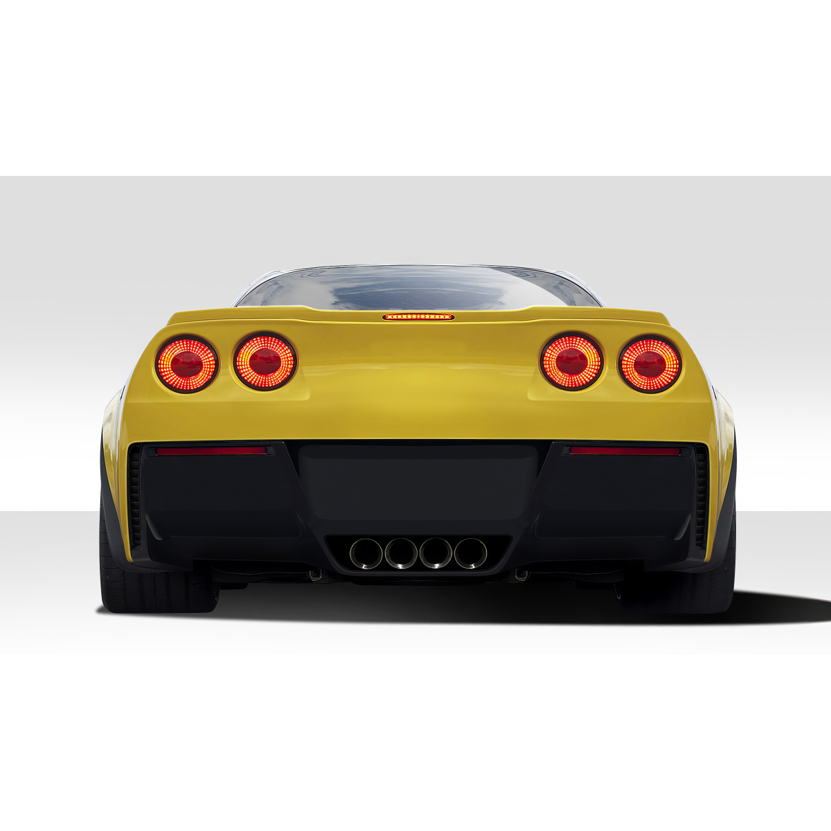 Modify your Chevrolet Corvette 2005 with our Exterior/Complete Body Kits - Image shows rear view at a straight angle