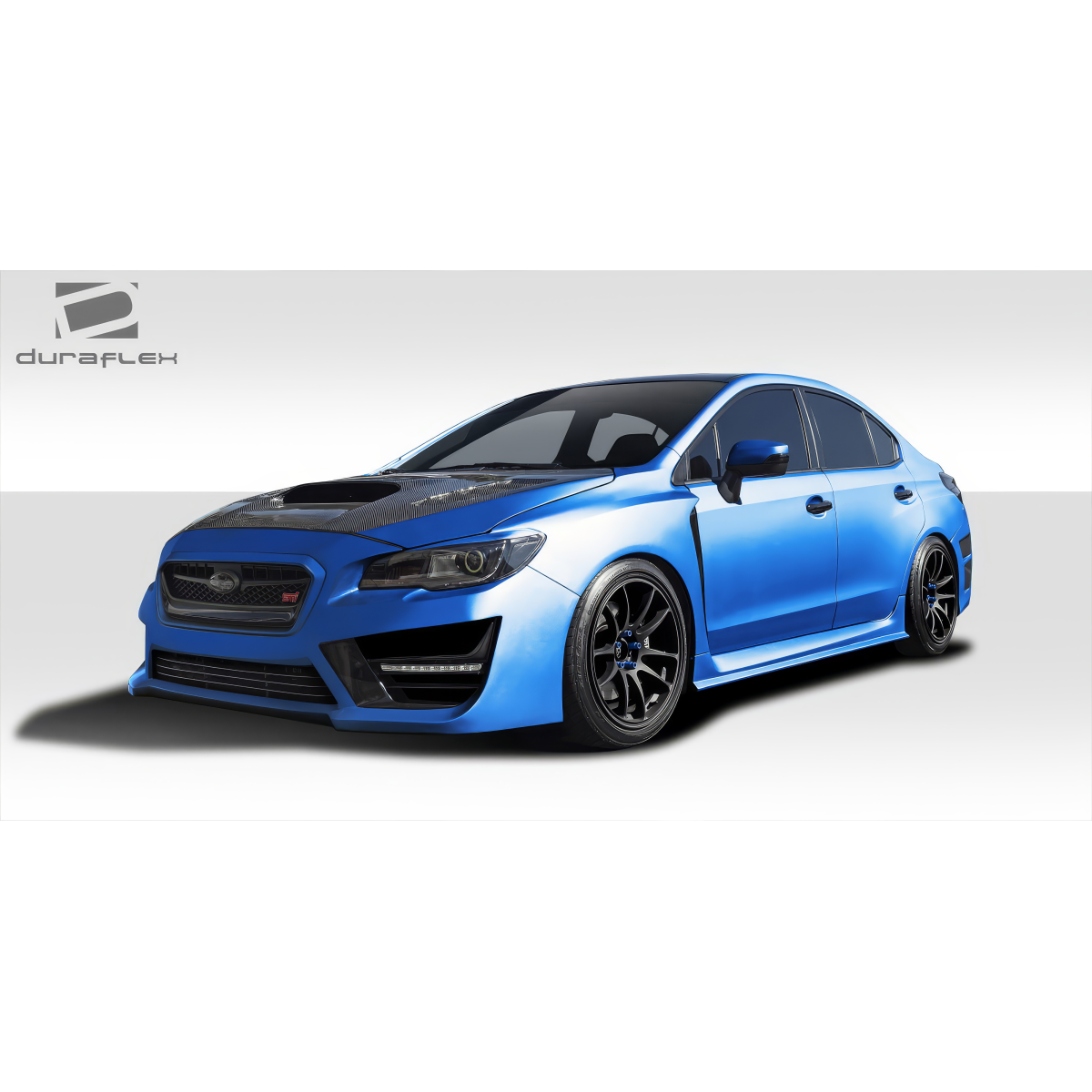 Modify your Subaru WRX 2015 with our Exterior/Complete Body Kits - Front three quarter view of the vehicle
