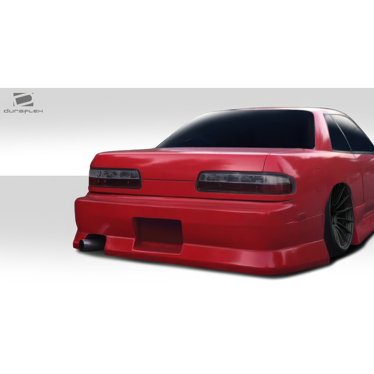 Modify your Nissan 240SX 1989 with our Exterior/Rear Bumpers or Lips - Rear view angle of the Nissan 240SX S13