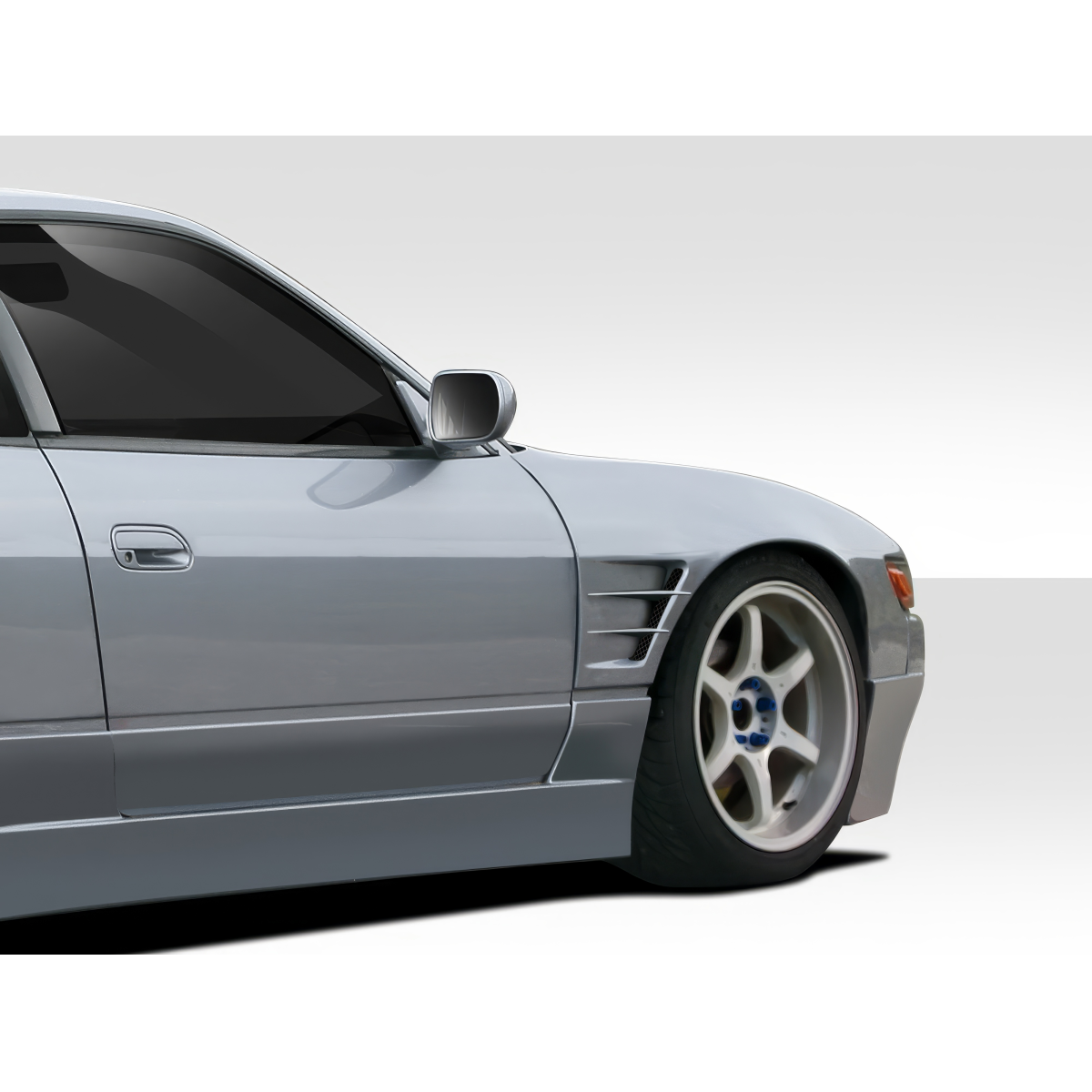 Modify your Nissan Silvia 1989 with our Exterior/Fenders - Side angle view of vehicle part shown