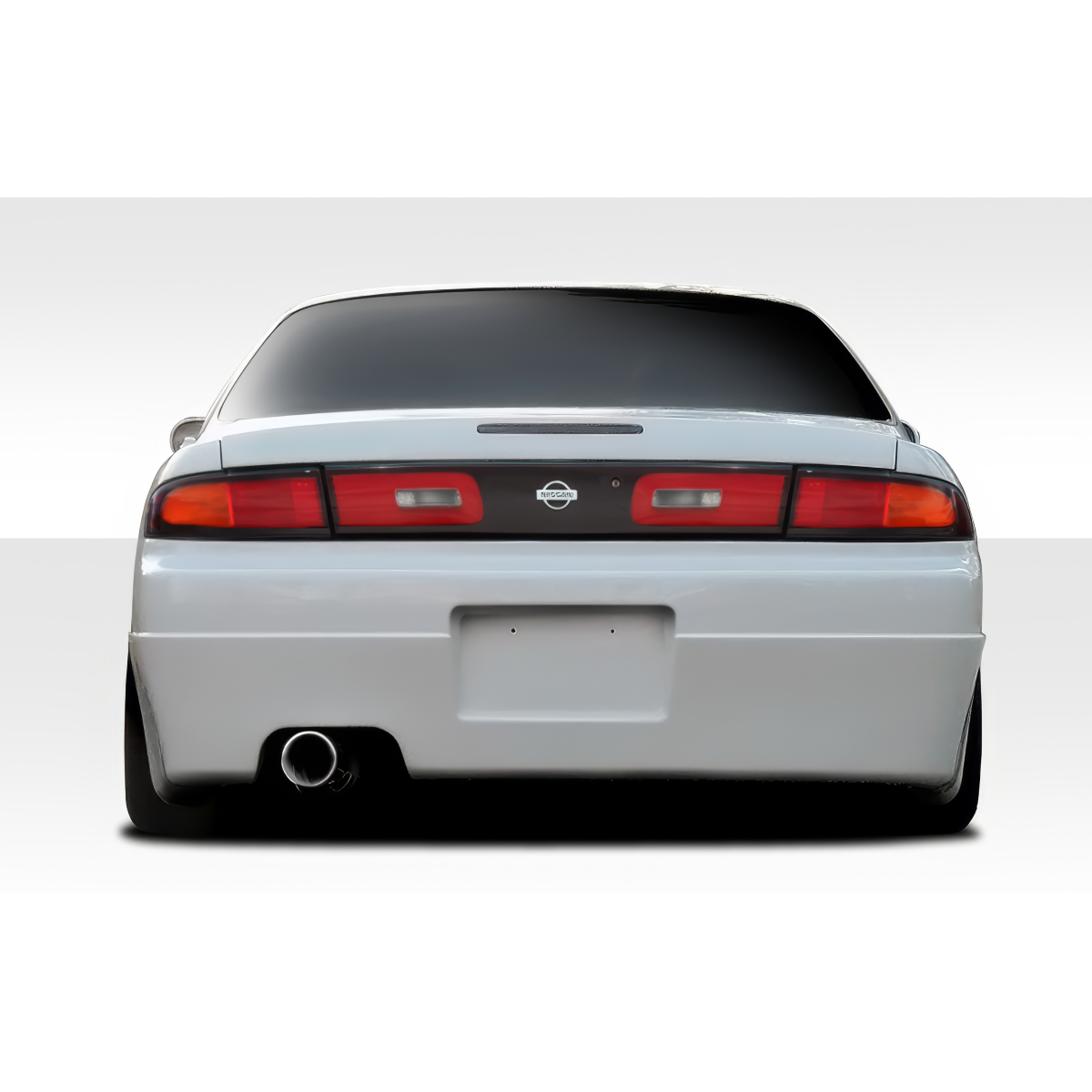 Modify your Nissan 240SX 1995 with our Exterior/Rear Bumpers or Lips - Rear view angle of the vehicle