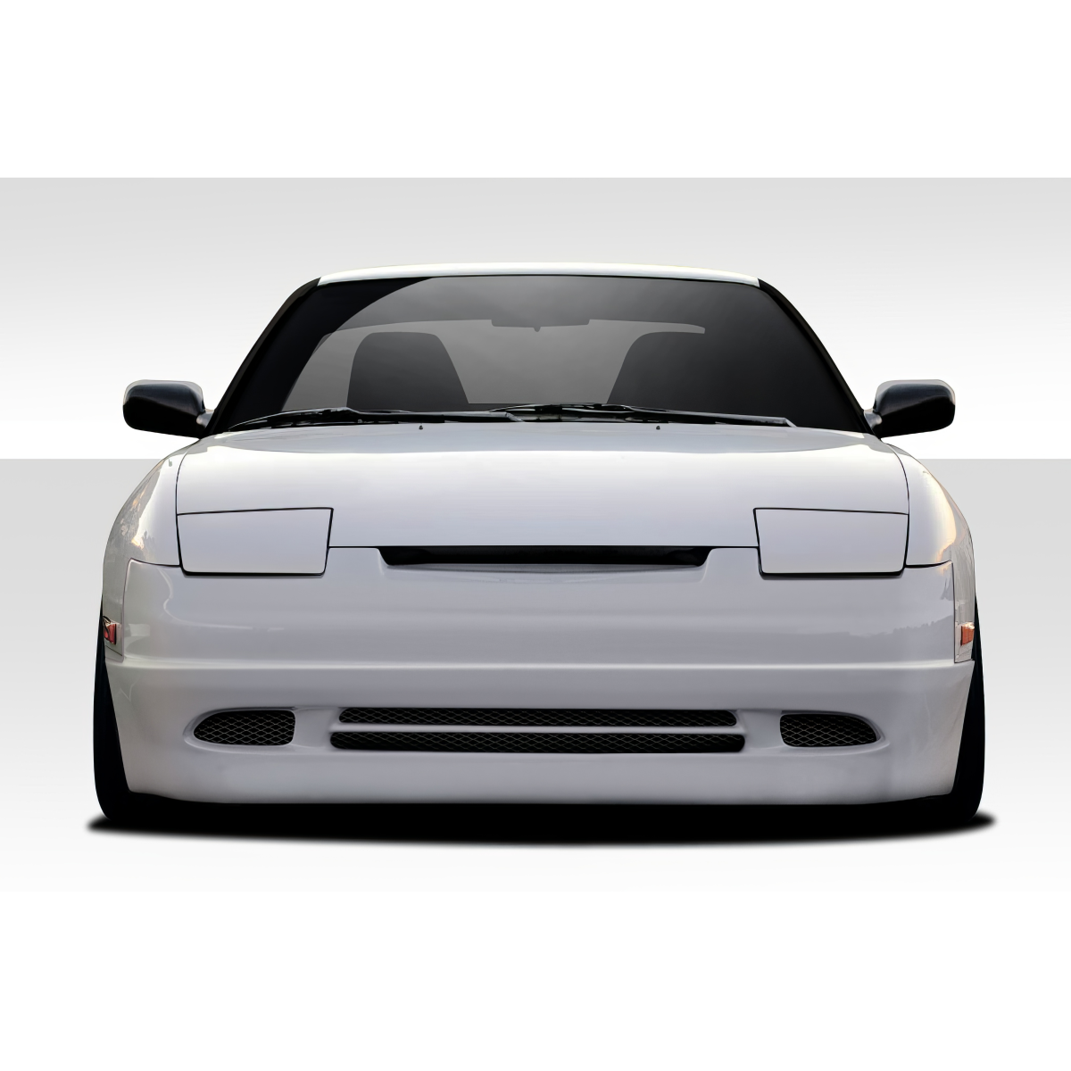 Modify your Nissan 240SX 1989 with our Exterior/Complete Body Kits - Front view of Nissan 240SX at zero degrees angle