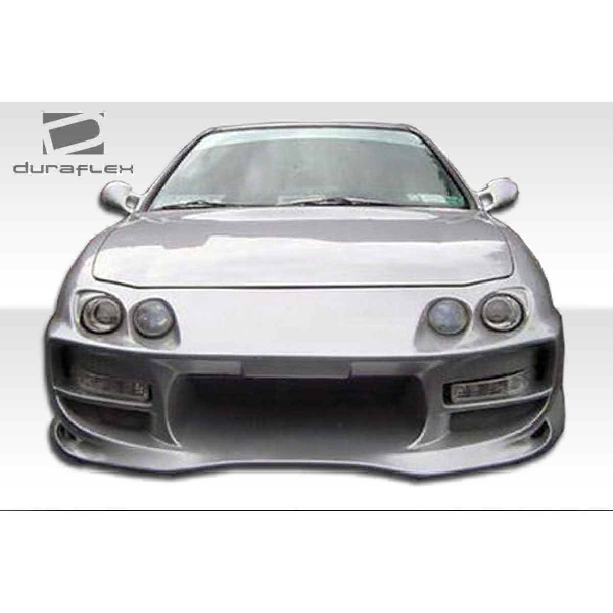 Modify your Acura Integra 1998 with our Exterior/Complete Body Kits - Front view of a silver Acura Integra