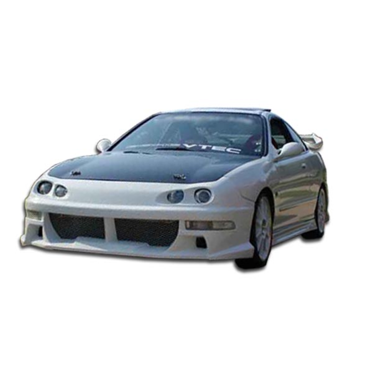 Modify your Acura Integra 1994 with our Exterior/Complete Body Kits - Front angle view of a modified Acura Integra