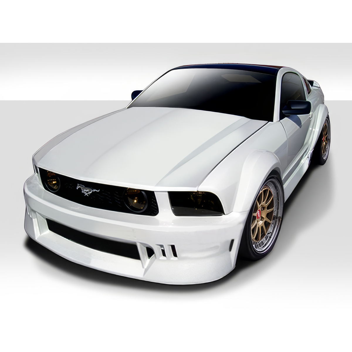 Modify your Ford Mustang 2005 with our Exterior/Complete Body Kits - Frontal angle showing vehicle features clearly