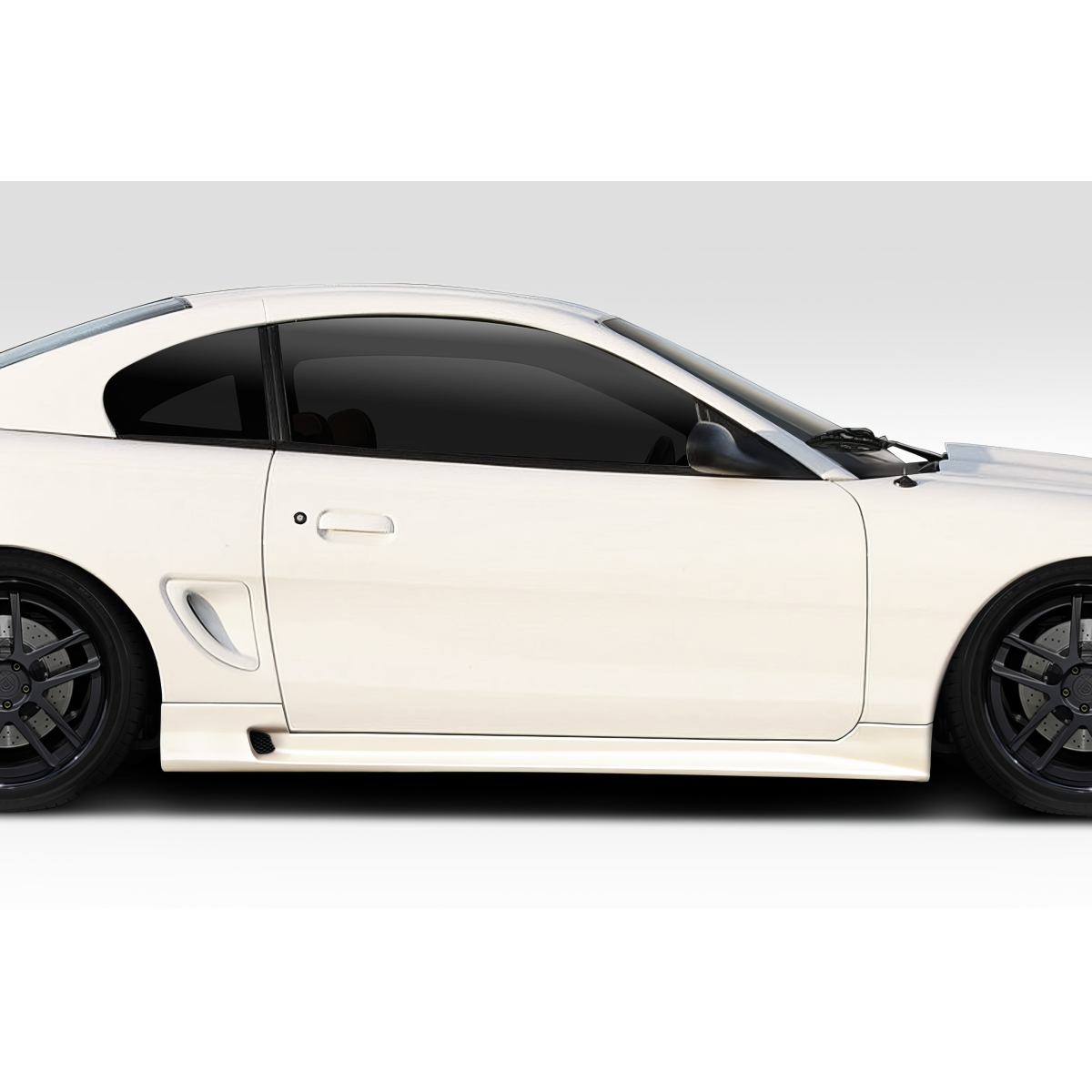 Modify your Ford Mustang 1994 with our Exterior/Complete Body Kits - Side view of body kit installed on vehicle