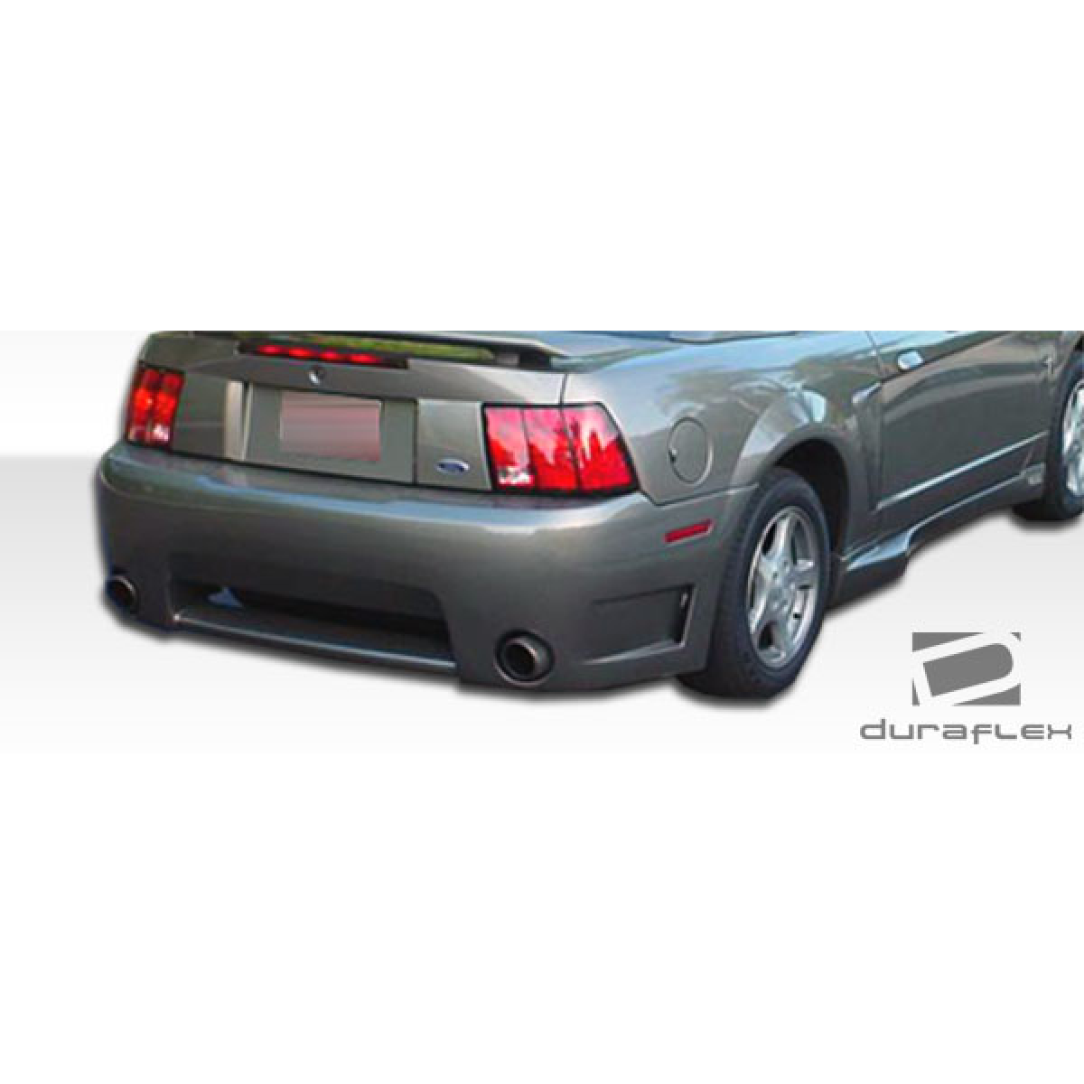 Modify your Ford Mustang 1999 with our Exterior/Complete Body Kits - Rear angle view of a Ford Mustang body kit