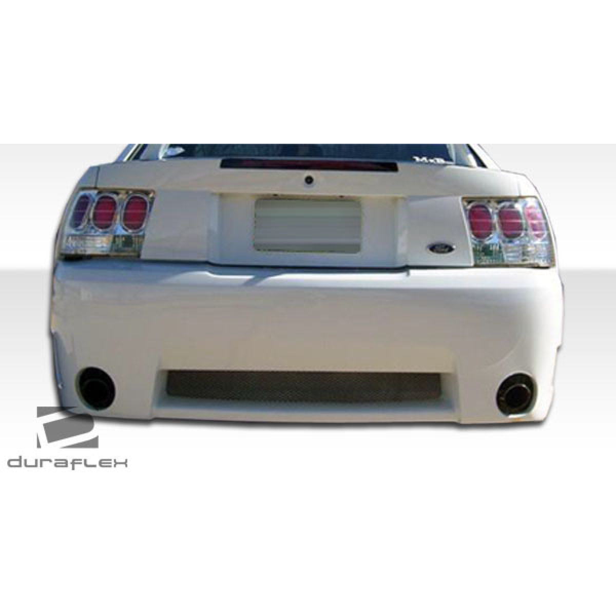 Modify your Ford Mustang 1999 with our Exterior/Complete Body Kits - Viewing from a low rear angle of the vehicle