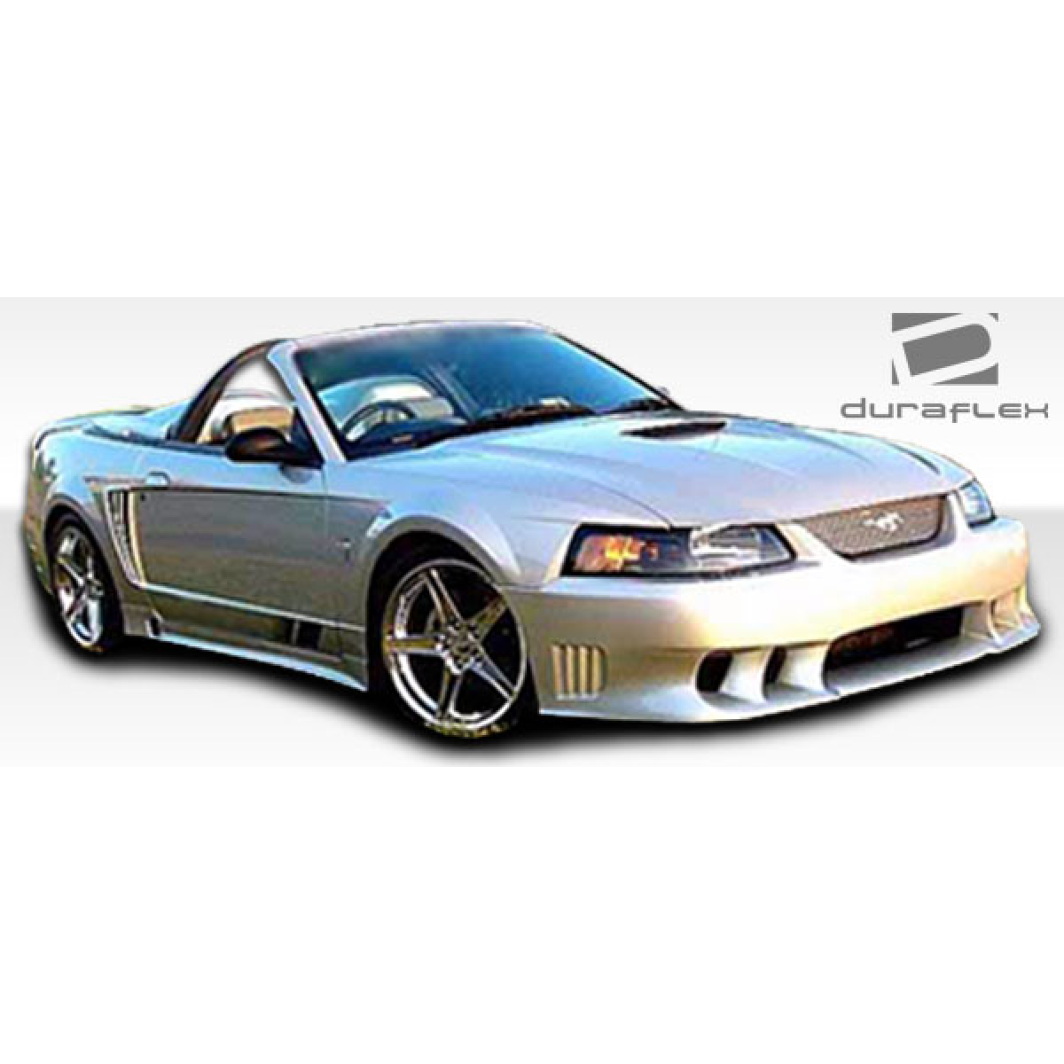 Modify your Ford Mustang 1999 with our Exterior/Complete Body Kits - Angled view showing the body kit design