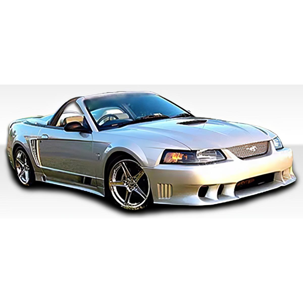 Modify your Ford Mustang 1999 with our Exterior/Complete Body Kits - Front three quarter angle view of the vehicle