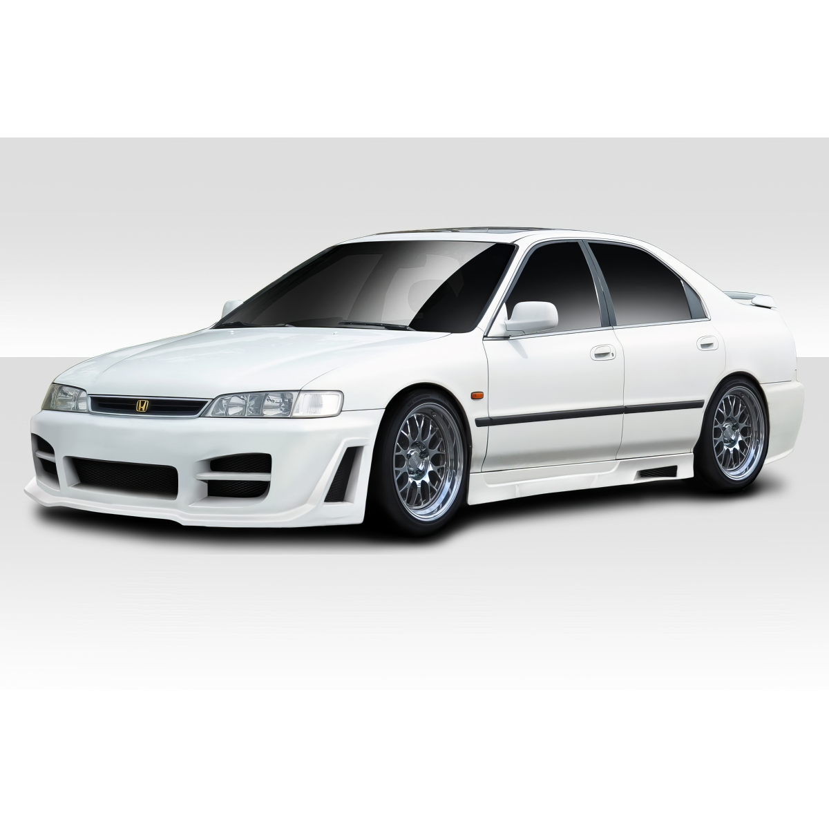 Modify your Honda Accord 1994 with our Exterior/Complete Body Kits - Front angle view of the car showing body kit design