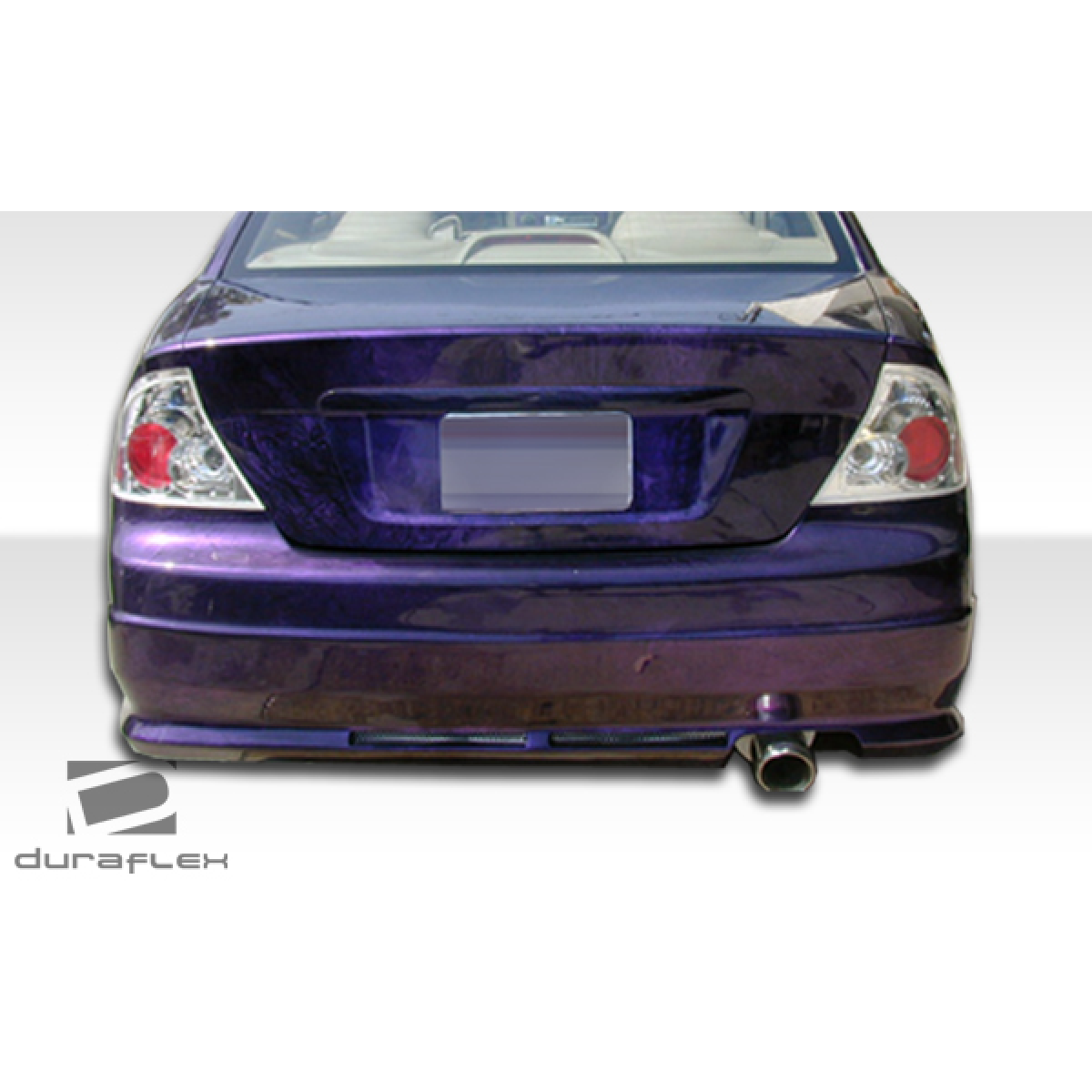 Modify your Honda Civic 2004 with our Exterior/Complete Body Kits - Rear view of the vehicle at a straight angle