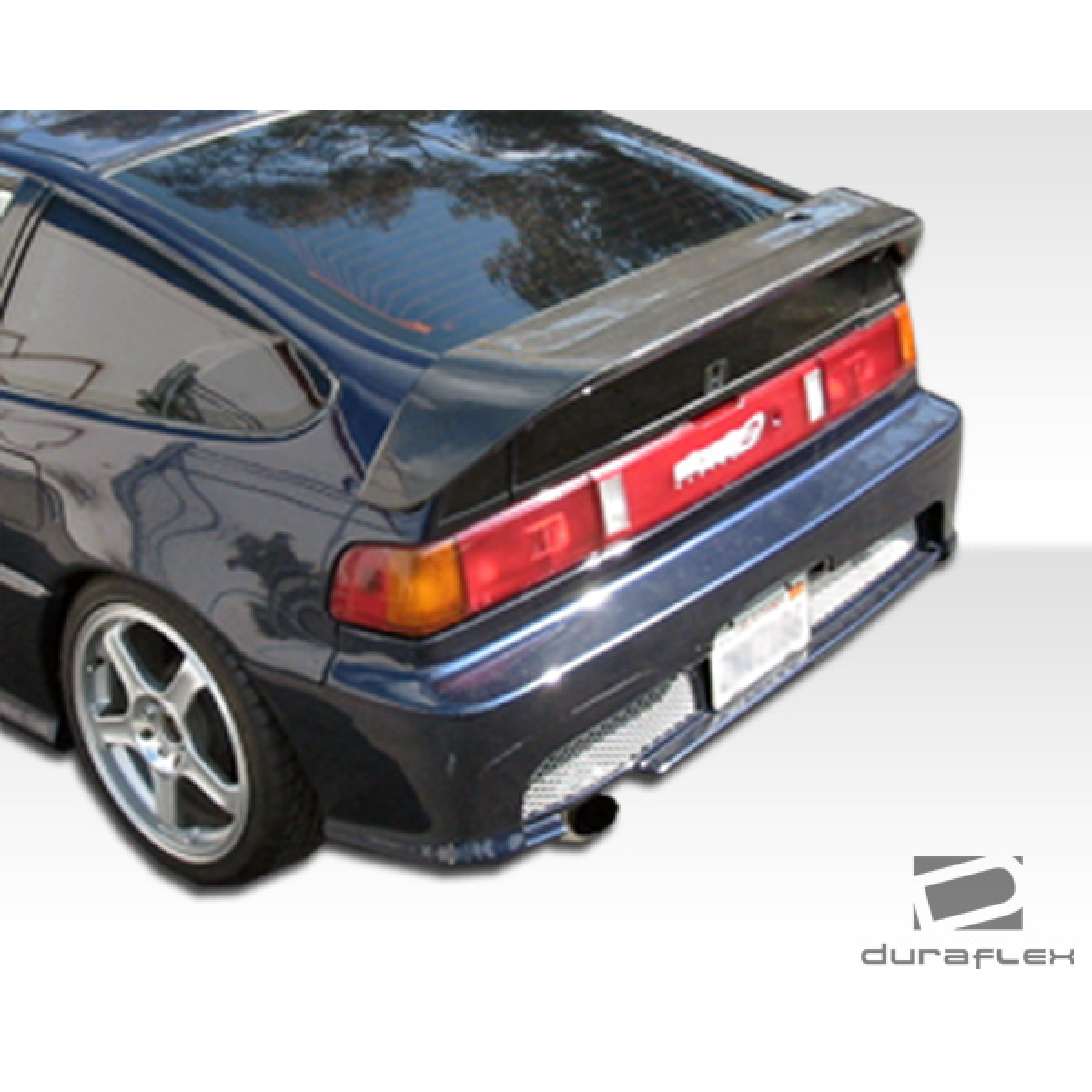 Modify your Honda CRX 1988 with our Exterior/Complete Body Kits - Rear angle view of a Honda CRX body kit