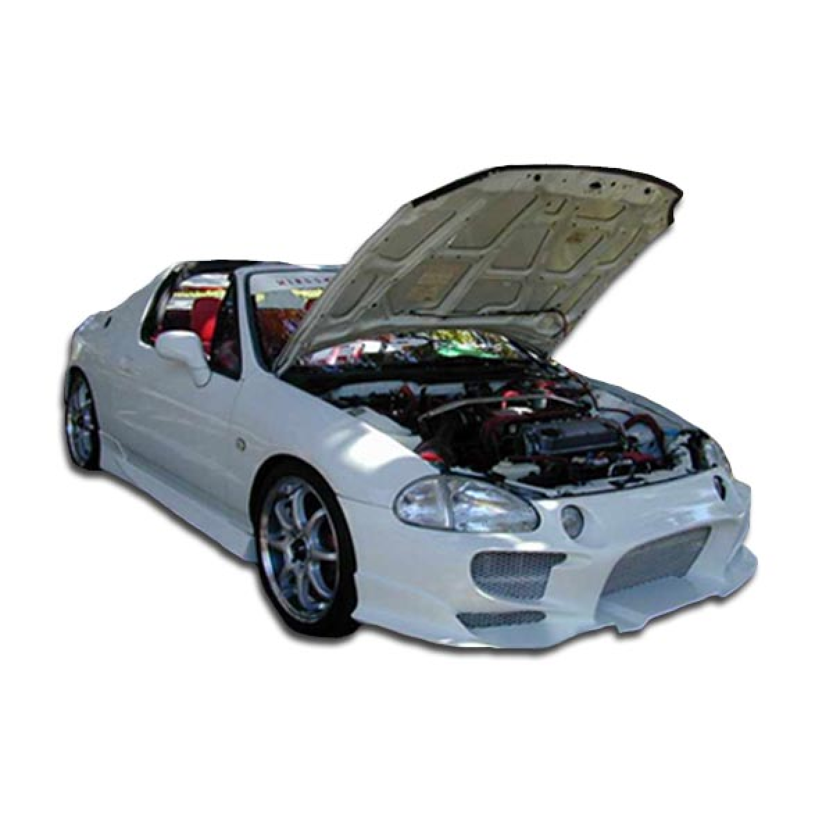 Modify your Honda Civic del Sol 1993 with our Exterior/Complete Body Kits - Three quarter front angle of the vehicle