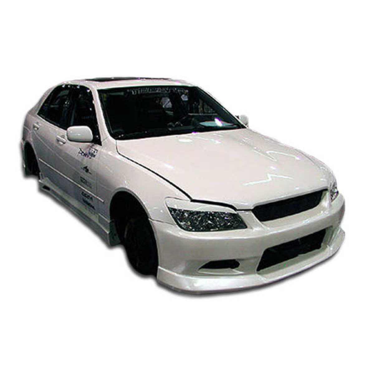 Modify your Lexus IS Series 2000 with our Exterior/Complete Body Kits - Front angle view of a modified Lexus IS300