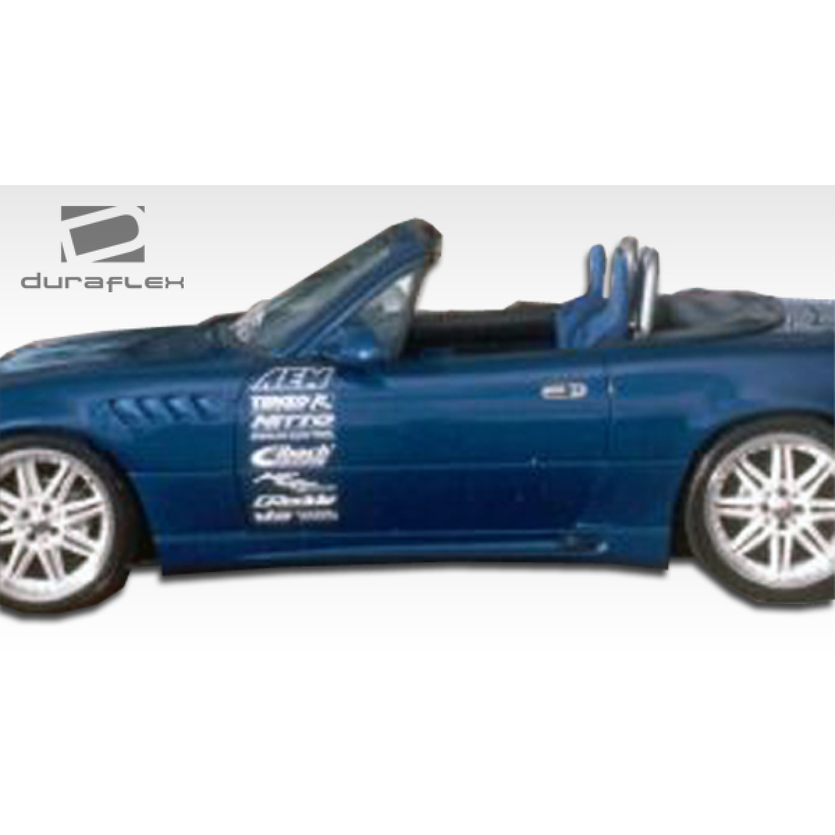 Modify your Mazda Miata 1990 with our Exterior/Complete Body Kits - Side angle view of a Mazda Miata body kit