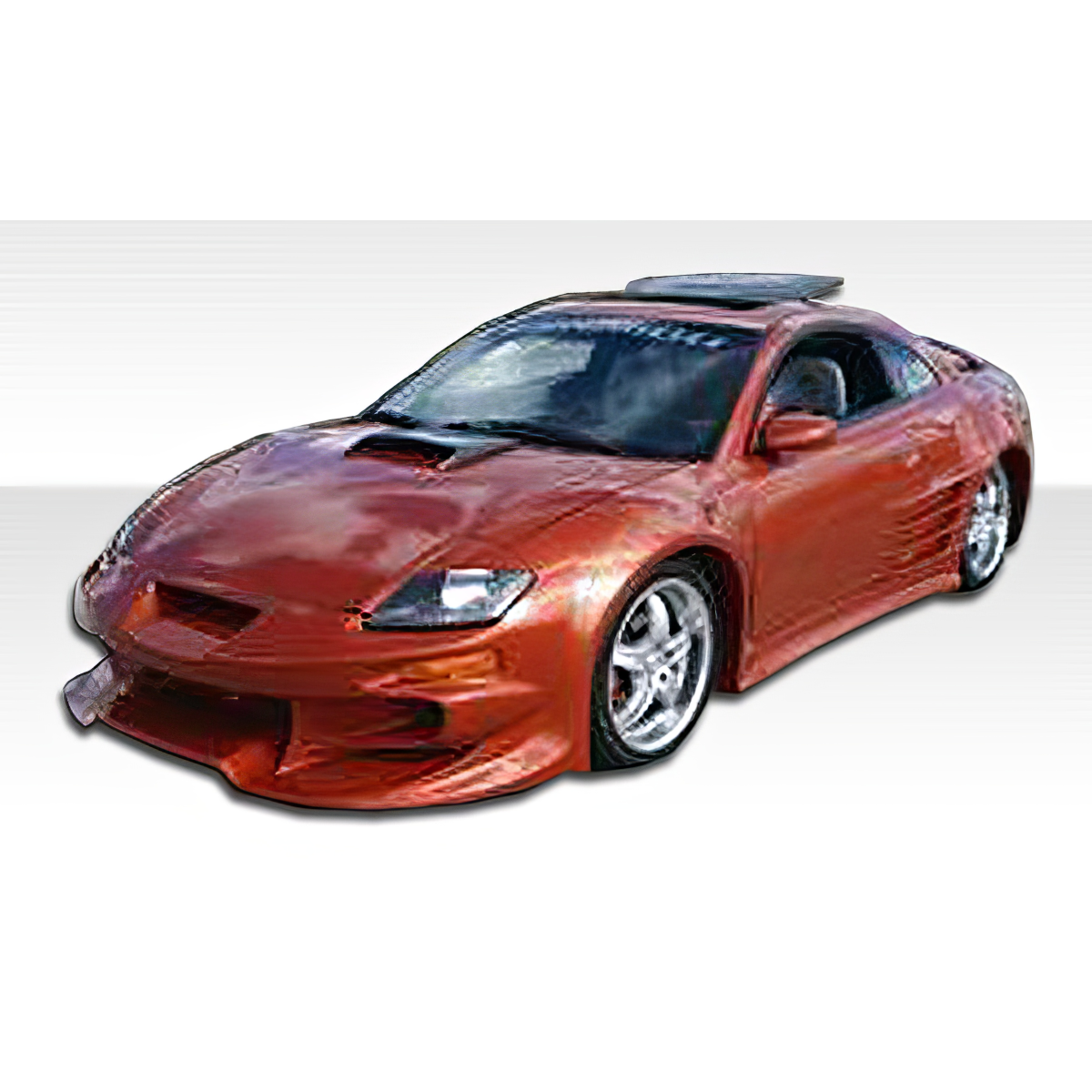 Modify your Mitsubishi Eclipse 2000 with our Exterior/Complete Body Kits - The image shows a car at a slight front angle