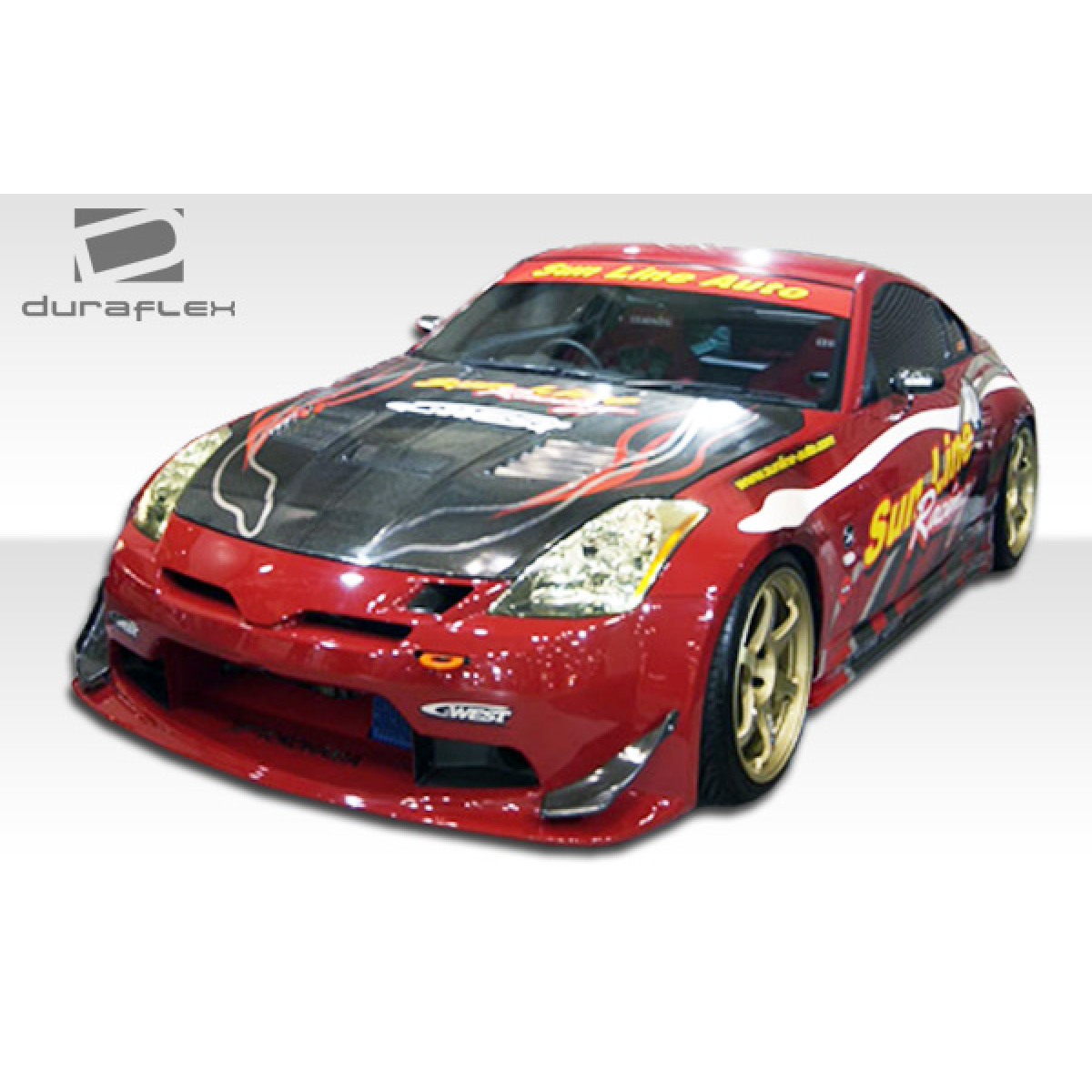 Modify your Nissan 350Z 2003 with our Exterior/Complete Body Kits - Front three quarter angle view of the vehicle