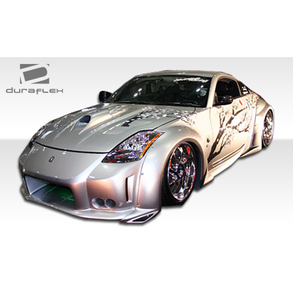 Modify your Nissan 350Z 2003 with our Exterior/Complete Body Kits - Angled front view of a Nissan 350Z