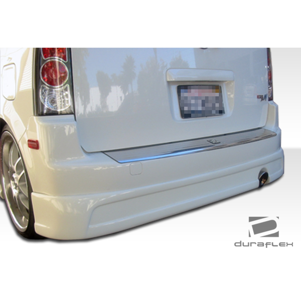 Modify your Scion xB 2004 with our Exterior/Complete Body Kits - View from slightly below and behind the vehicle