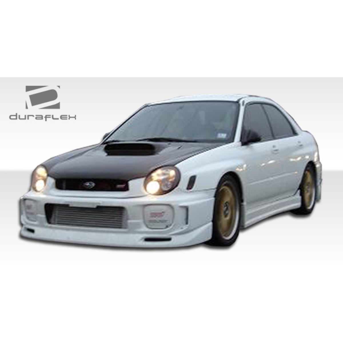 Modify your Subaru Impreza 2002 with our Exterior/Complete Body Kits - Front three quarter angle view of the car