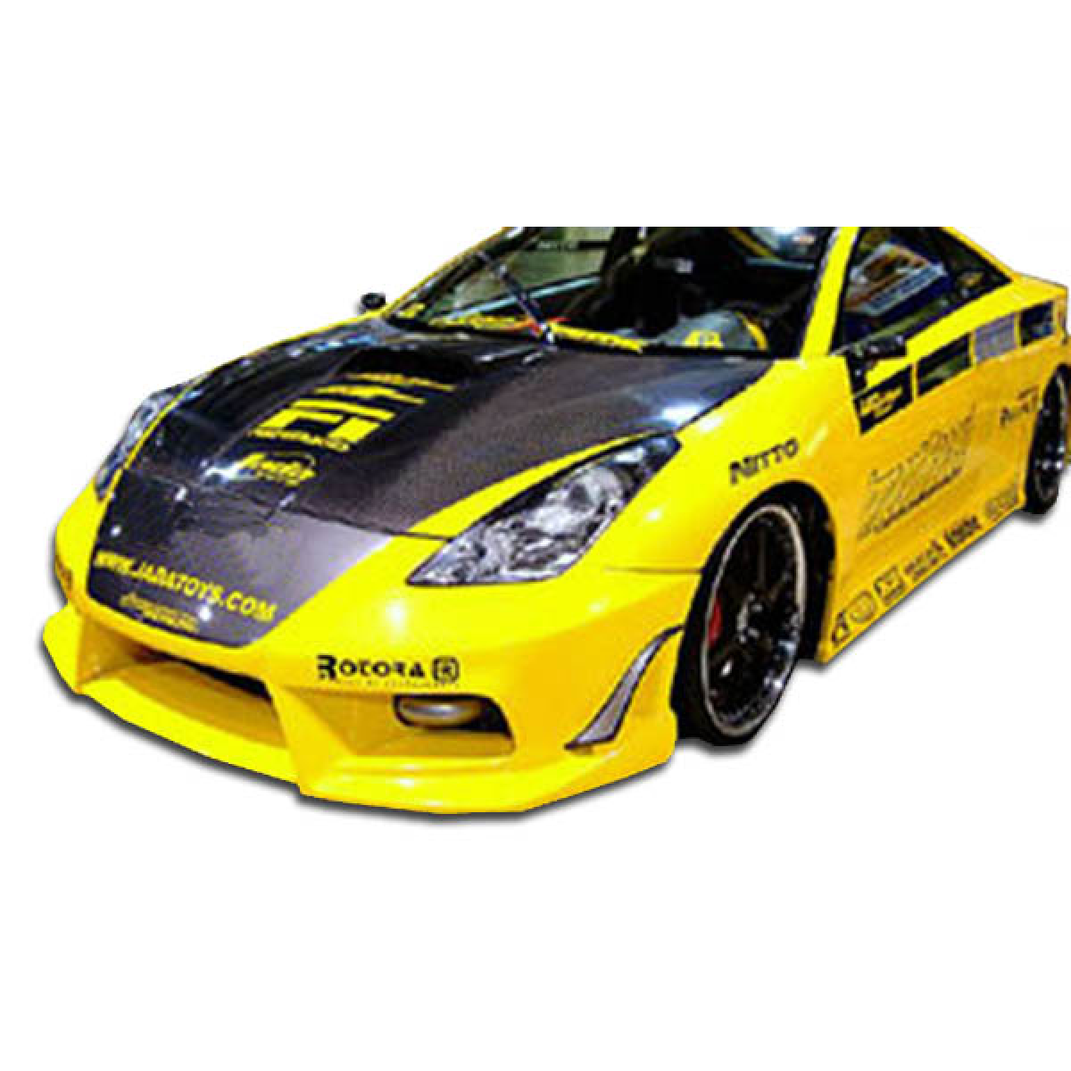 Modify your Toyota Celica 2000 with our Exterior/Complete Body Kits - Front angle view of the car body kit