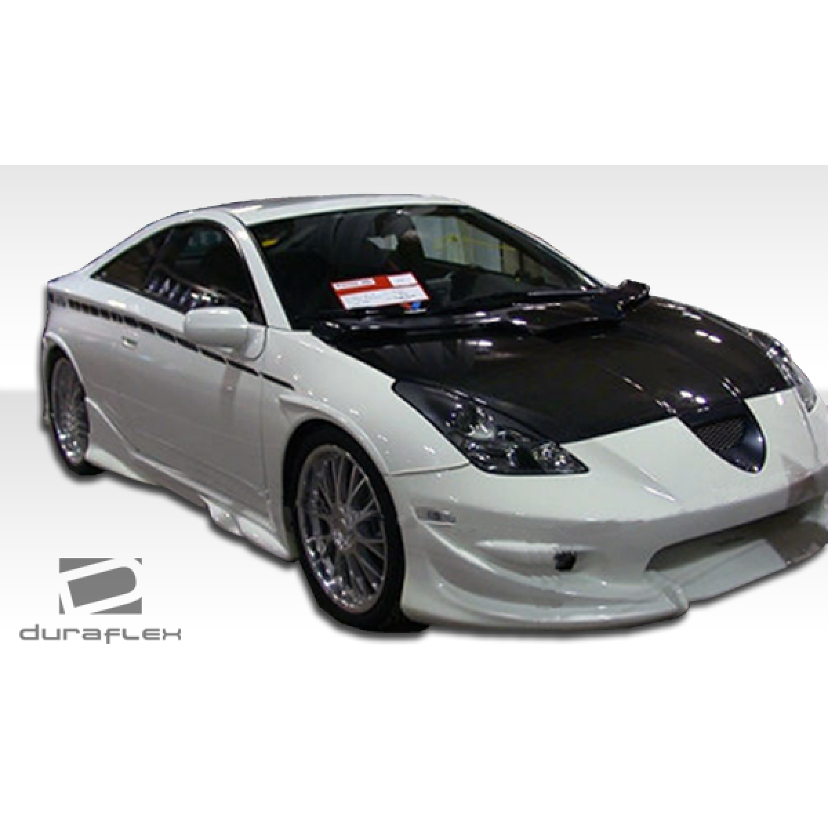 Modify your Toyota Celica 2000 with our Exterior/Complete Body Kits - Front angle view of modified Toyota Celica