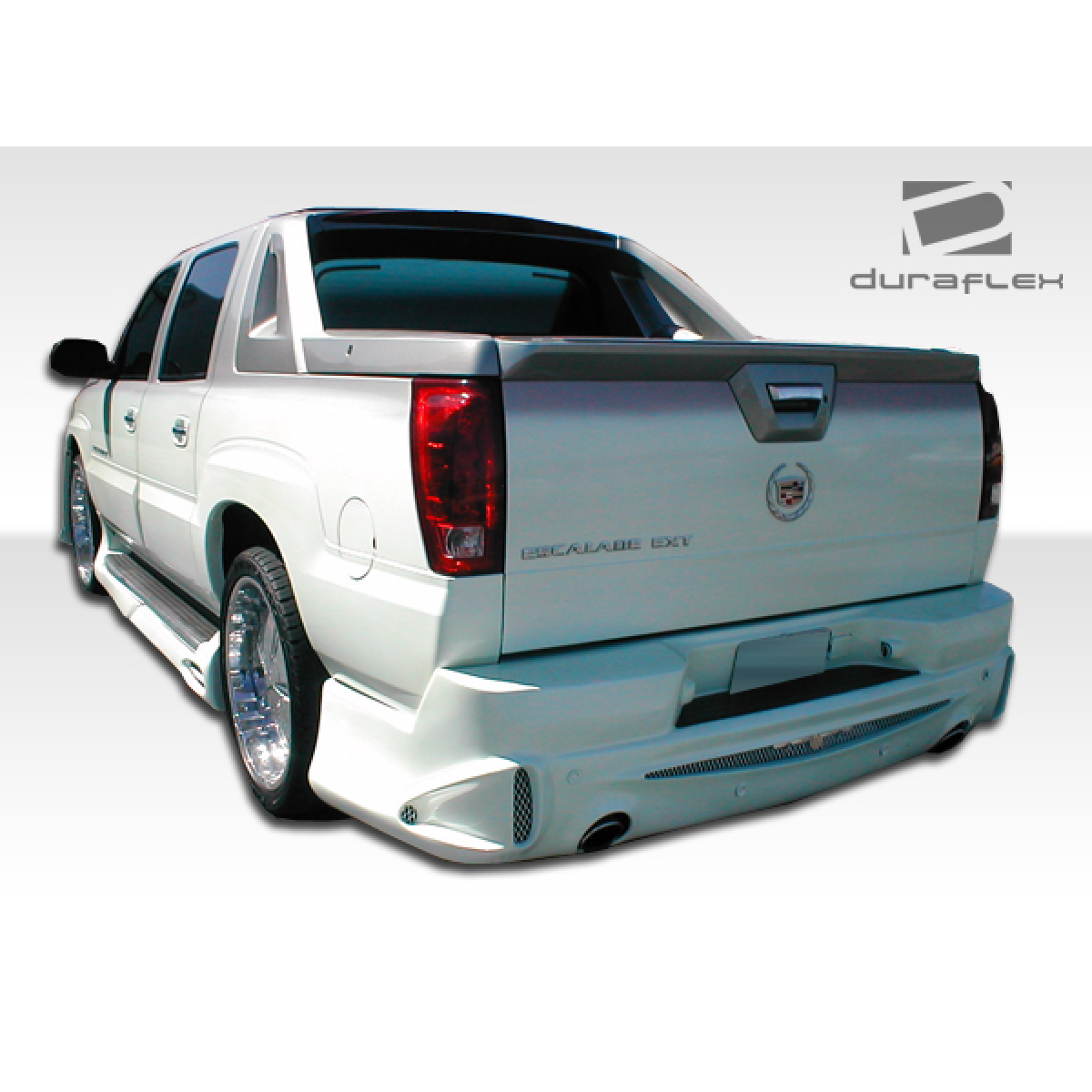 Modify your Cadillac Escalade 2002 with our Exterior/Complete Body Kits - Rear three quarter angle view of Cadillac Escalade