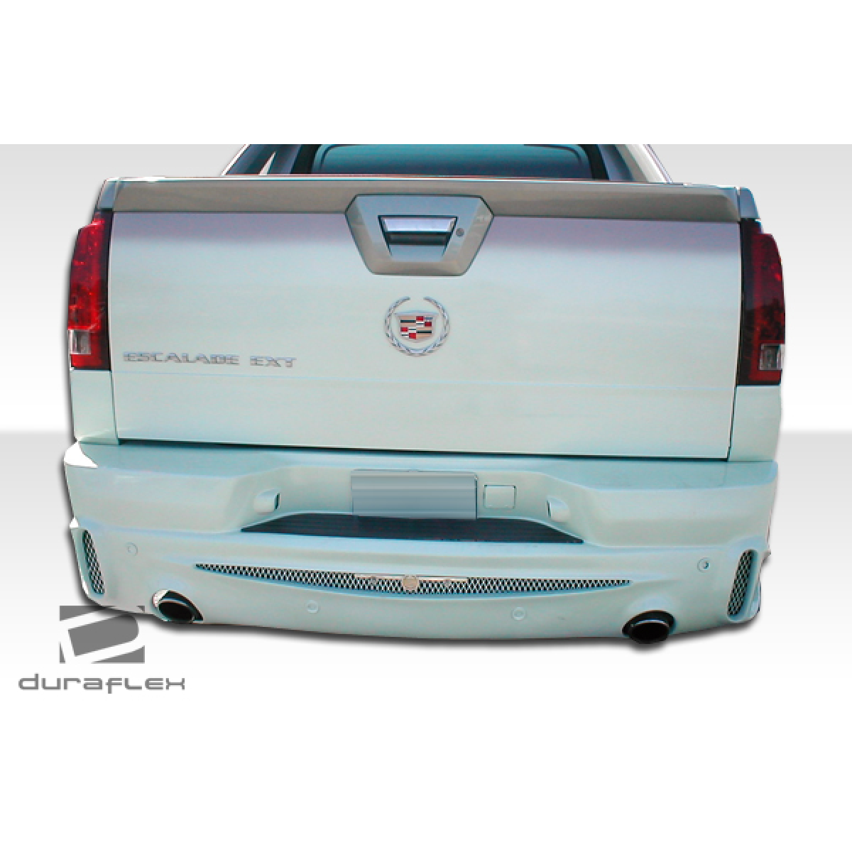 Modify your Cadillac Escalade 2002 with our Exterior/Complete Body Kits - Rear view shows lower part of bumper angle