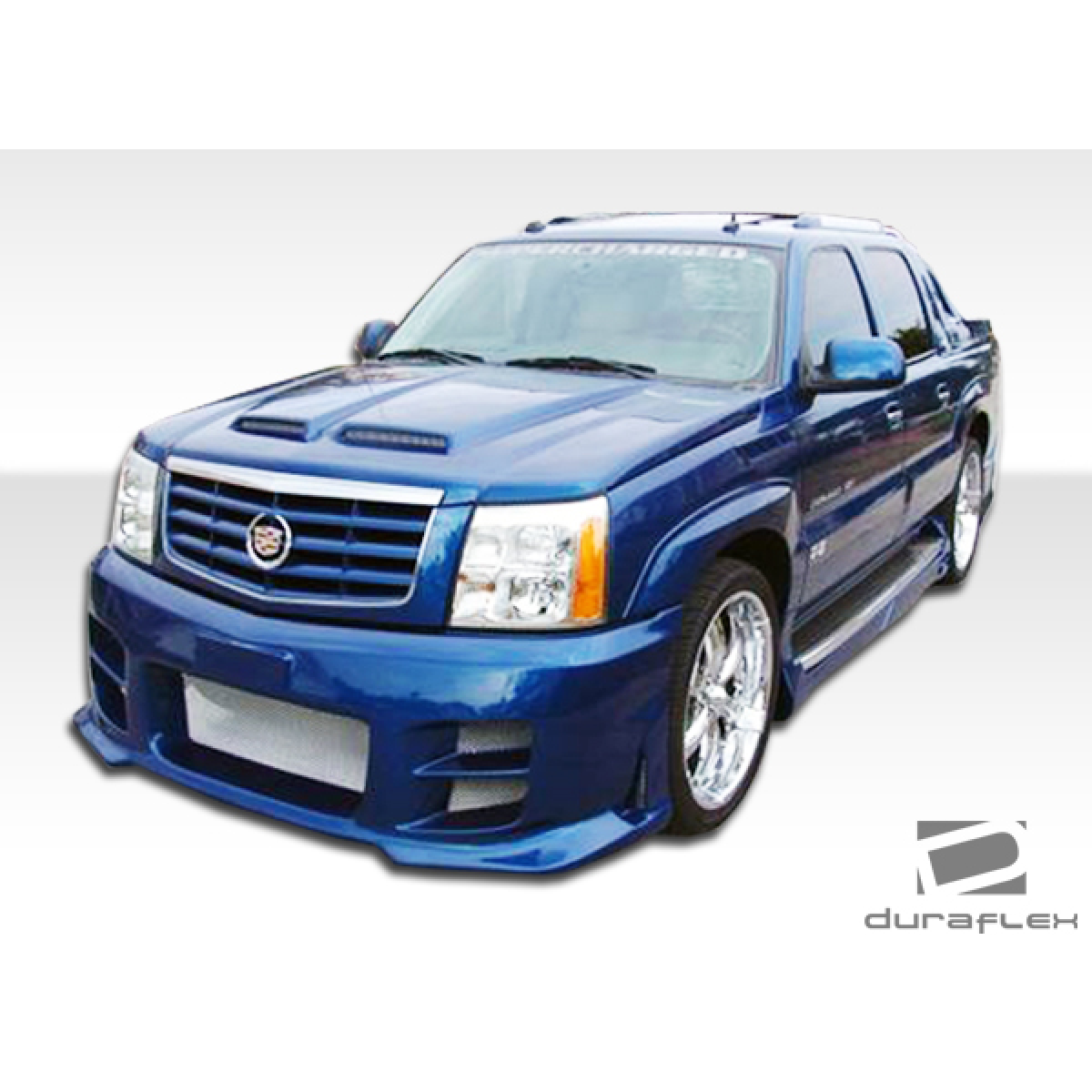 Modify your Cadillac Escalade 2002 with our Exterior/Complete Body Kits - Slightly angled front view of the vehicle