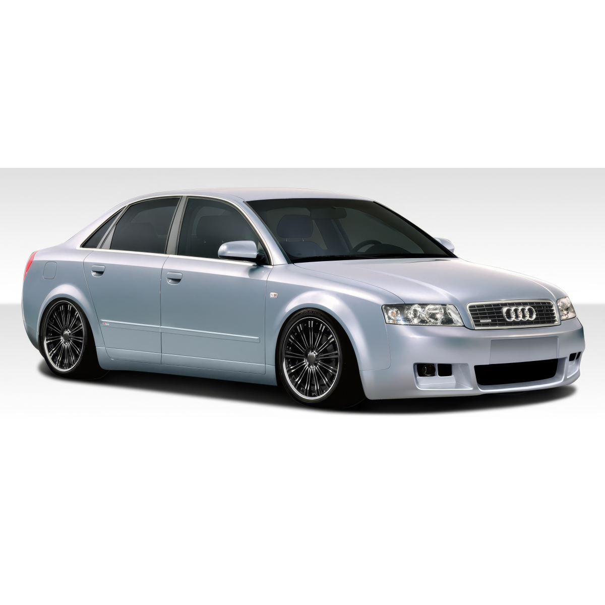 Modify your Audi A4 2002 with our Exterior/Complete Body Kits - Side angle view of the car showcasing body kit