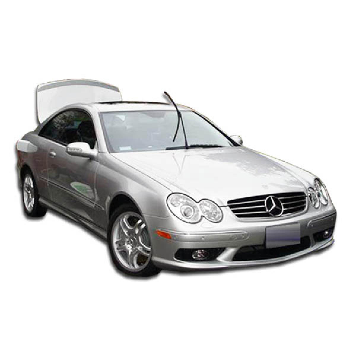 Modify your Mercedes-Benz CLK-Class 2003 with our Exterior/Complete Body Kits - Front three quarter angle view of the vehicle