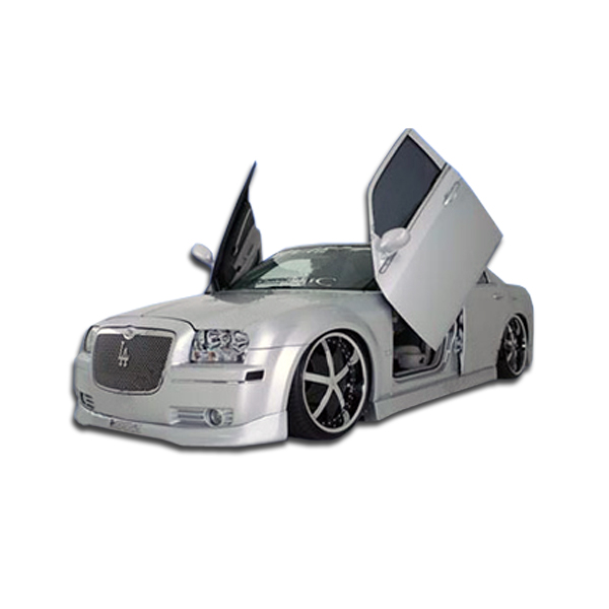 Modify your Chrysler 300 2005 with our Exterior/Complete Body Kits - Front three quarter angle view of car