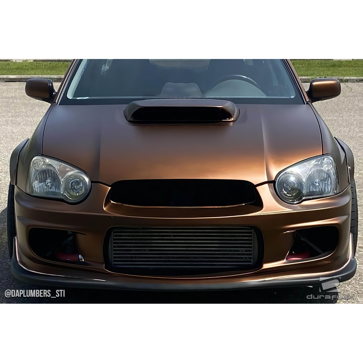 Modify your Subaru Impreza 2004 with our Exterior/Complete Body Kits - Front view of vehicle at eye level angle