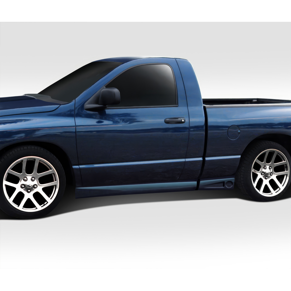 Modify your Dodge Ram 2002 with our Exterior/Side Skirts - Side angle view of truck part