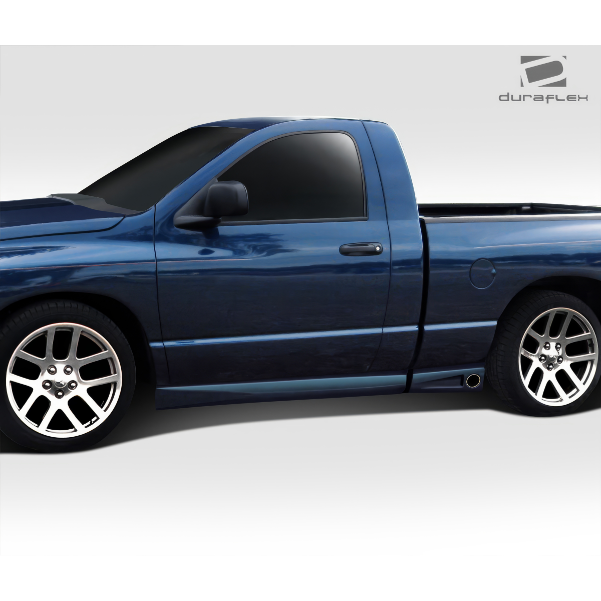 Modify your Dodge Ram 2002 with our Exterior/Side Skirts - Side view of a truck at a slight angle