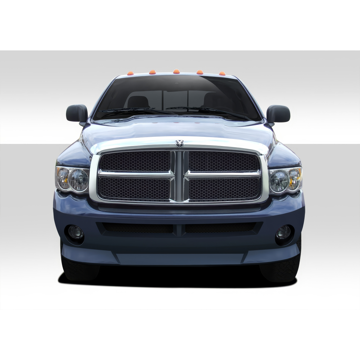 Modify your Dodge Ram 2002 with our Exterior/Front Bumpers or Lips - Front view of the bumper at eye level angle