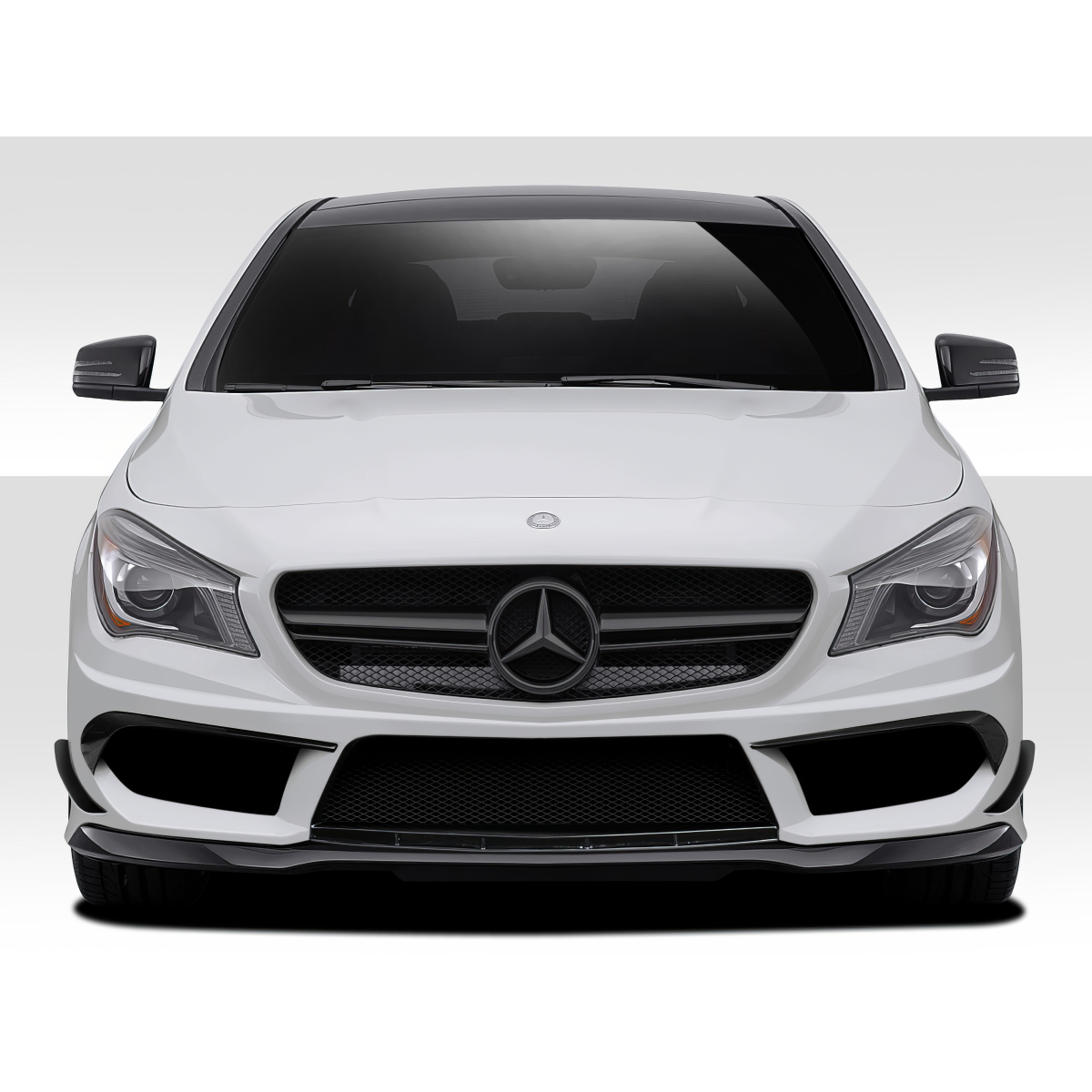 Modify your Mercedes-Benz CLA250 2014 with our Exterior/Front Bumpers or Lips - Front view of vehicle at eye level