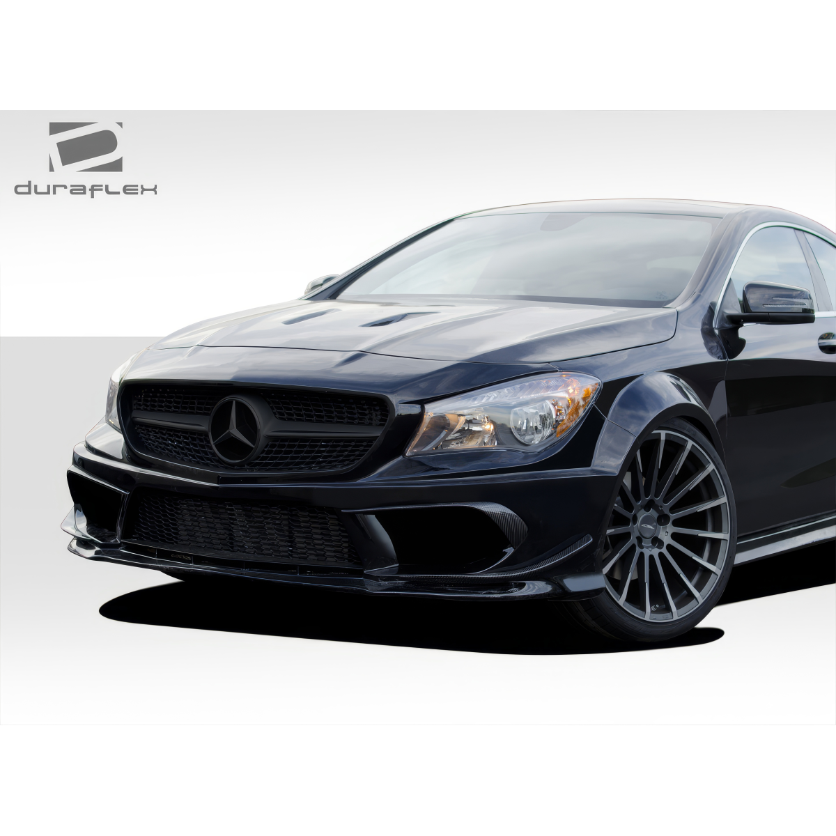 Modify your Mercedes-Benz CLA250 2014 with our Exterior/Front Bumpers or Lips - Front angle view of the Mercedes CLA250