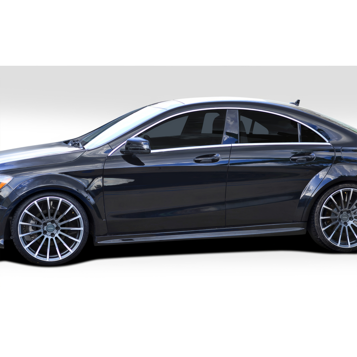 Modify your Mercedes-Benz CLA250 2014 with our Exterior/Side Skirts - Side view of vehicle showing side skirts