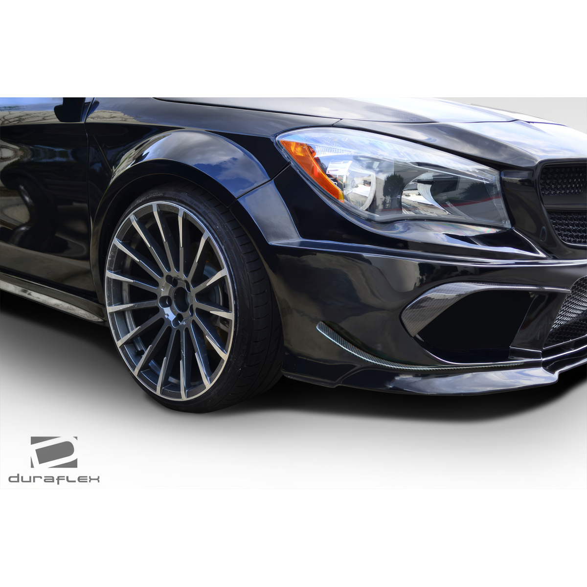 Modify your Mercedes-Benz CLA250 2014 with our Exterior/Fenders - Angled view of front fender and wheel